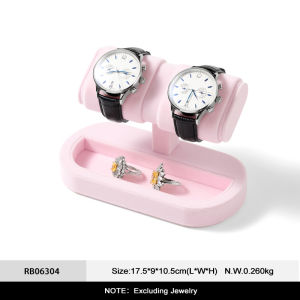 Oirlv | Oirlv Velvet Dual Watch Stand Home Storage Watch Jewelry Ring Earring High-end Watch Display Stand Jewelry Organizer Watch Rack