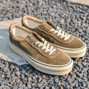 Giày Nam Da Retro Cổ Thấp