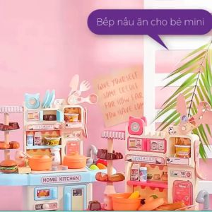 Đồ chơi nhà bếp mô phỏng nấu ăn chân thật đồ chơi bếp đứng có hiệu ứng âm thanhđèn và khói hơi nước 36 chi tiết