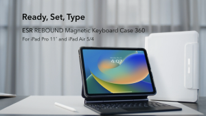 ESR For iPad Air 13/10.9” Rebound Magnetic Keyboard Case 360 iPad Pro11/13” iPad Pro 12.9” Case Keyboard Secure Magnetic Lock Detachable Back Case Precision Multi-Touch Trackpad
