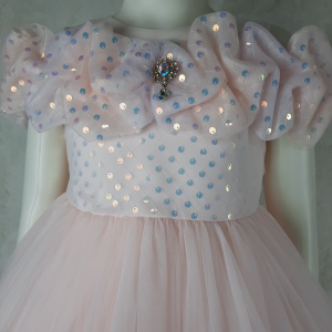 Big Joy Girls Formal Gown Elianna with Sequins for Party Dress Pink for Ages 4 to 10 Yrs Old 563054