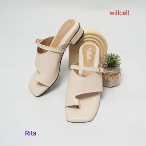 WILLCELL SANDAL HAK TAHU 5 CM NYAMAN DI PAKAI DENGAN FULL BUSA