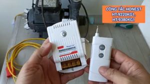 Công tắc điều khiển điện motor-quạt máy từ xa Honest - kèm Remote và Pin - HT-9380KG1