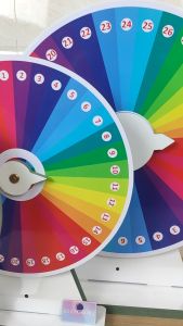 Vòng quay trúng thưởng đa sắc 36 ô vòng quay may mắn làm sự kiện event xổ số chương trình sale khuyến mãi quà tặng