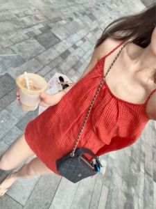 VKSOD | Unique and Stylish Gingham A-line Dress Waist-defining