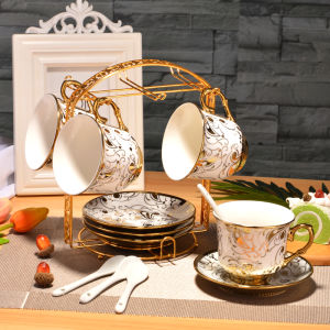 English European Style Ceramic Tea Set 6 Pieces