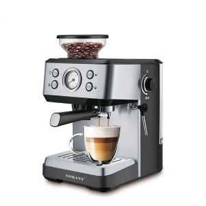 MLZH | Automatic Grinding Espresso Coffee Machine with Steam Frother 1.6L