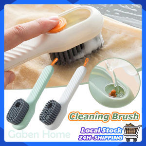 Multifunction Shoe Brushes Automatic Soap Dispenser Clothing Brush Soft Bristles Long Handle For Household Laundry Shoe Brush | Gaben Home