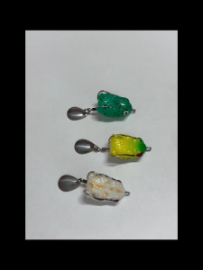 MUXI 2.5cm/3g Mini Thunder Frog Umpan Pancing Lembut Umpan Buatan Umpan Pancing Wobbler Silikon dengan Glitter Logam Umpan Katak Ikan Trout