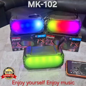 Speaker Bluetooth MK102 LED RGB Light Speker Super Bass Portable Music Box MK-102