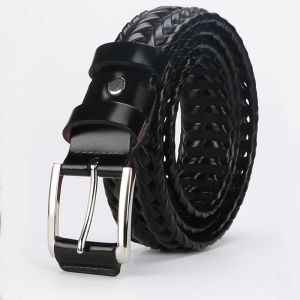 Mens Sports Hollow Woven Belt Leather Pants Jeans Belt Ideal Choice For Gifts