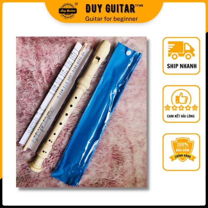 Sáo dọc recorder soprano - sáo recorder học sinh lớp 6 nốt thổi German kèn ri cooc đơ Duy Guitar Store