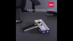 Deli Laser Pointer Pen Laser Wireless Presentasi Sinar Merah Jarak 30M Klip 3933