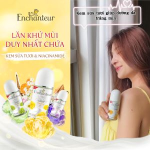 Combo 2 Lăn khử mùi trắng da Enchanteur Charming 50ml/Chai