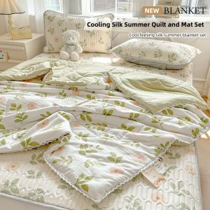 BEIPIN | Cool Feeling Latex Summer Quilt Washable Cartoon Thin Cooling Mat