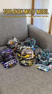 Topi Baseball Anak Laki-Laki Motif Mobil Bus Telolet Viral