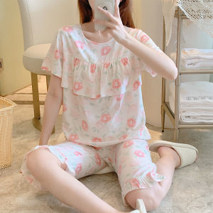 Summer Cotton Pyjama Set Shorts Sleeve