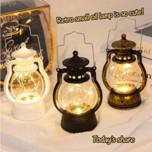 ✨【Ready Stock】 + Free Shipping✨ Raya Special Vintage Light LED Pony Lantern Lamp Bulb Old Fashioned Hanging Fairy Night Light Christmas Event Deco