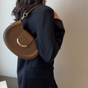 Shoulder Bag Handbag Shoulder Crossbody Tote Bag Fashion Underarm Bag Women Pu Leather bag Simple Versatile Handbag