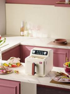 Mechanical Airfryer Type eless Stainless Steel Steam Air Fryer Oven  Electric Non-Stick Air Fryer Uncoated 304 Stainless Steel New 7 Liters 空气炸锅