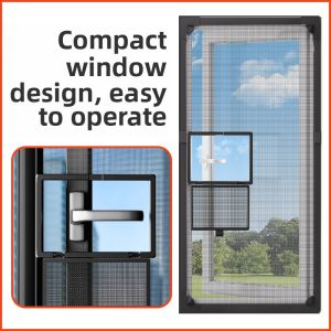 Self-Installation Diamond Mesh Window Screen Small Window Size Magnetic Absorption Mosquito Proof Home Use Invisible Window Screen