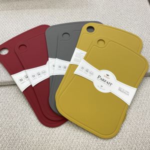 South Korea Original Import TPU Anti-Knife Mark Chopping Board Antibacterial and Mildewproof Baby Complementary Food Chopping Board Chopping Board Soft Double-Sided