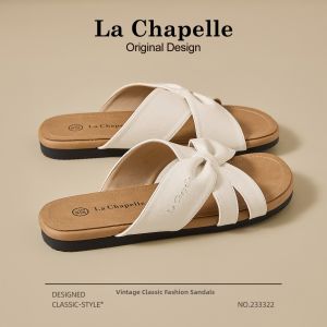 La Chapelle | Comfortable Bow Decorated Summer Slippers for Dresses