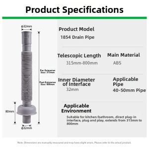 WEIXING NEW MATERIAL | Adjustable Universal Drain Hose