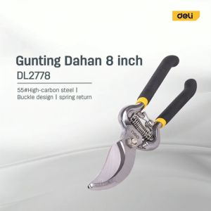 Deli Pruning Shears Garden Scissors กรรไกรตัดกิ่ง กรรไกรแต่งกิ่ง กรรไกรตัดแต่งกิ่งไม้ กันไกรตัดกิ่ง 8 นิ้ว บรรเทาย่อน