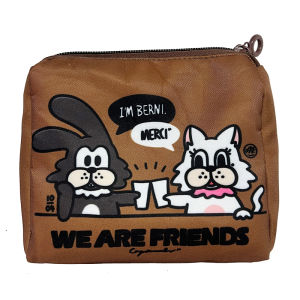 Ndht New Coin Purse Qiao Bo Series Cute Card Holder Cartoon Mini Cosmetics Bag Girls Makeup Zipper Bag