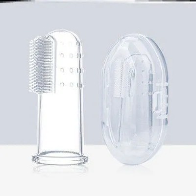 Sikat Gigi Bayi Pembersih Mulut Lidah Baby Finger Toothbrush Silicone Silikon