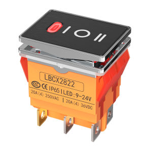 LANBOO | Waterproof Lighted Self-lock Switch 28x22mm