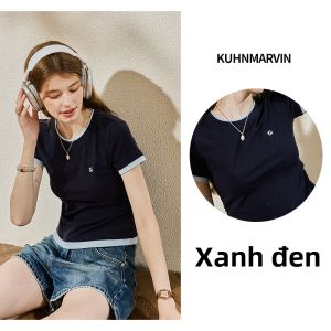 KUHNMARVIN | Áo Thun Thể Thao Ôm Sát Mỏng