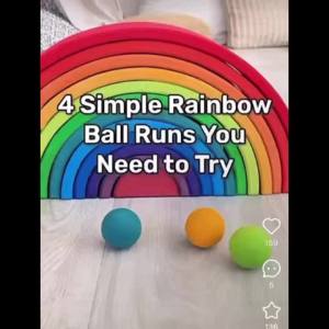 Wooden Rainbow Block Colorful Stacking Building Block Children Open-shaped creative building blocks Montessori Educational Toy