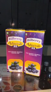 KAPSUL BILBERRY ADAWIYAH 99 ISI 60|SUPLEMEN MATA MINUS PLUS KATARAK RABUN DLL|MENJAGA KESEHATAN MATA