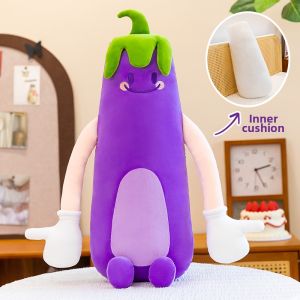 Eggplant Shape Purple Cartoon Pillow Soft Plush