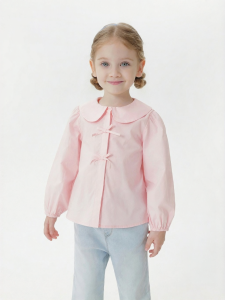 Marc&Janie | Cute Bow Peter Pan Collar Girls Blouse Spring New