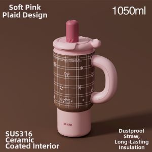 LIKE BB | High Capacity Straw Thermos Cup Female