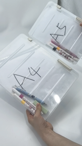 A4\A5 File Box Transparent Storage Box Paper Organizers Document Storage Office School Supplies