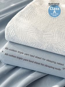 Kiss Dear | 100 Cotton Three Layer Muslin Bed Sheet Four Seasons