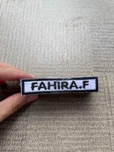 Custom Nama Bet Seragam Sekolah /10pcs