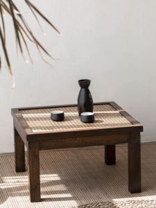 Solid Wood Japanese Coffee Table Living Room Coffee Table Dining Table Low Table Square Tatami Table Bedroom Furniture