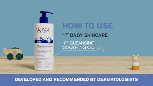 Uriage Baby 1st Cleansing Soothing Oil 500ml for Dry to Atopic Skin