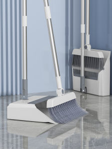 MUJIE Broom And Dustpan Set for Home Use Non-Stick Hair Sweeping Tool Water Scraper Household Cleaning Tools Plastic Material
