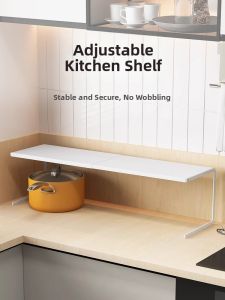 XUNHUAI | Kitchen Cabinet Organizer Shelf Space-saving Storage Rack Adjustable
