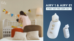 Máy hút mũi cầm tay cho bé FATZ BABY Airy E1 NC006 nhỏ gọn dễ vệ sinh an toàn phù hợp cho trẻ nhỏ