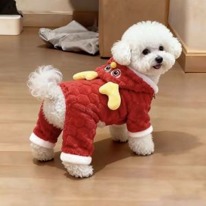 Petone dOrage | Winter Warm Full-body Dog Costume With Horns