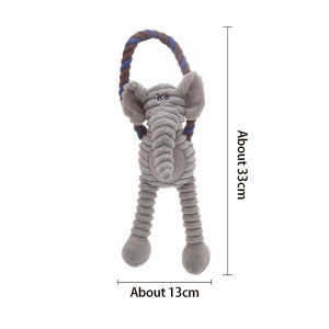Interactive Dog Plush Toy Squeaky Fleece Chew Resistant Indoor Teeth Grinding Puppy Kitten Cat Durable Soft Pet Play Toy Dogs