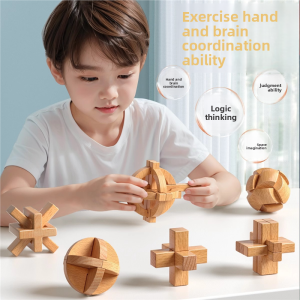 MONLEYTA | Mengzi Lock Puzzle Toy Set Primary School Student Intelligence Building Blocks Educational Toy For Boys And Girls