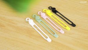 Silicone Cable TiesCord OrganizerCable StrapsReusable Cord TiesTravel Cable Organizer Cute Elastic Tie Wire Ties